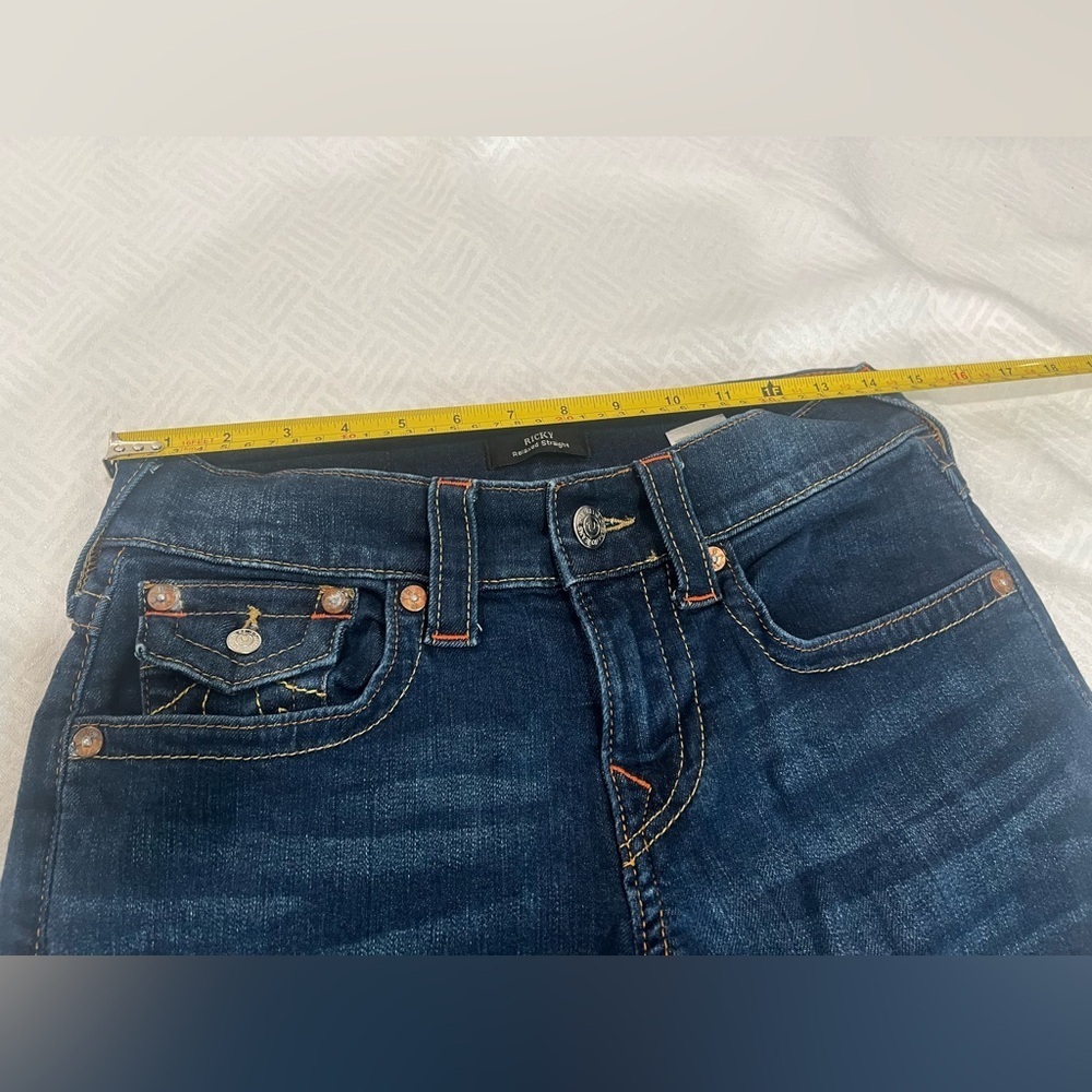 True Religion Ricky Relaxed Straight Jeans Size 28 Womens - Picture 6 of 13